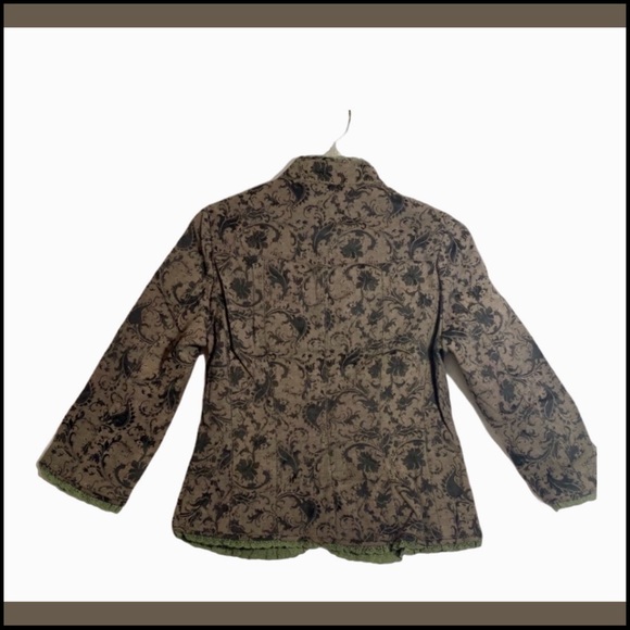 NWT LUCY PARIS BROCADE MILITARY STEAMPUNK JACKET S - Picture 4 of 9